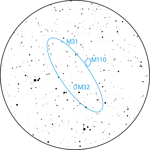 Andromeda Galaxy Chart